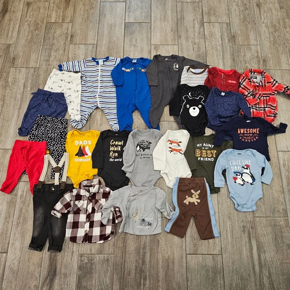 Old Navy Gerber Baby Boys Clothing Lot of 23 Size 3-6M Infant Essential Basics